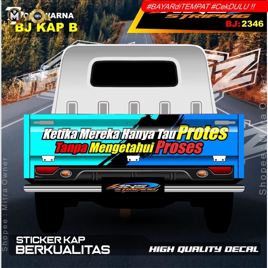 DECAL STIKER BAK BELAKANG GRANMAX / STICKER VARIASI GRANMAX PICK UP / DECAL STIKER CARRY PICK UP
