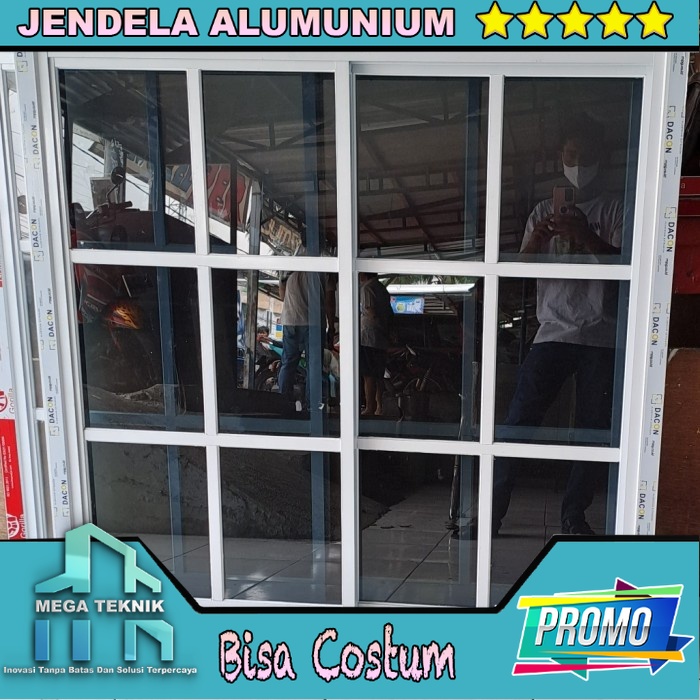 Promo Jendela Alumunium  | Kusen Alumunium 100X100 | Bovenli Alumunium (Alumunium window)