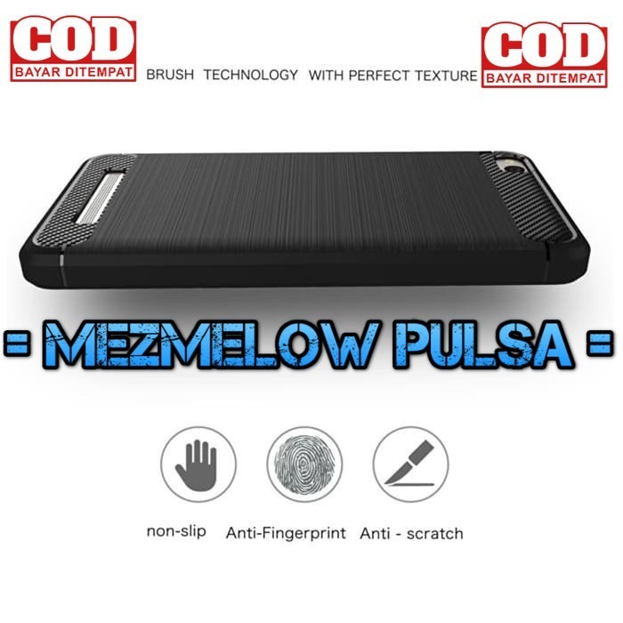 TPU Fiber Carbon Silikon Hape Softcase Soft Case XIAOMI REDMI 4A - Gambar 3