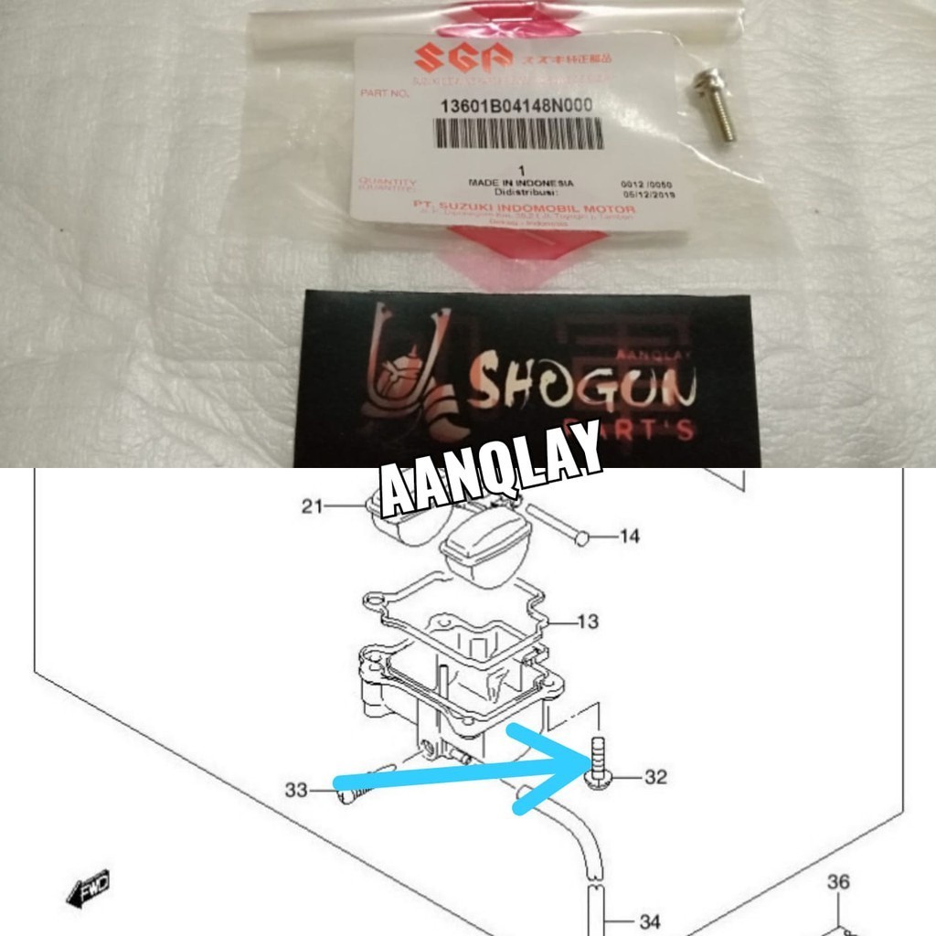 Baut Karburator Suzuki Baut Pelampung Karburator Suzuki