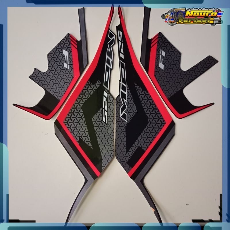 Stiker Striping Yamaha Mio 125 mio125  2019 fi hitam full stiker  standar  bagus