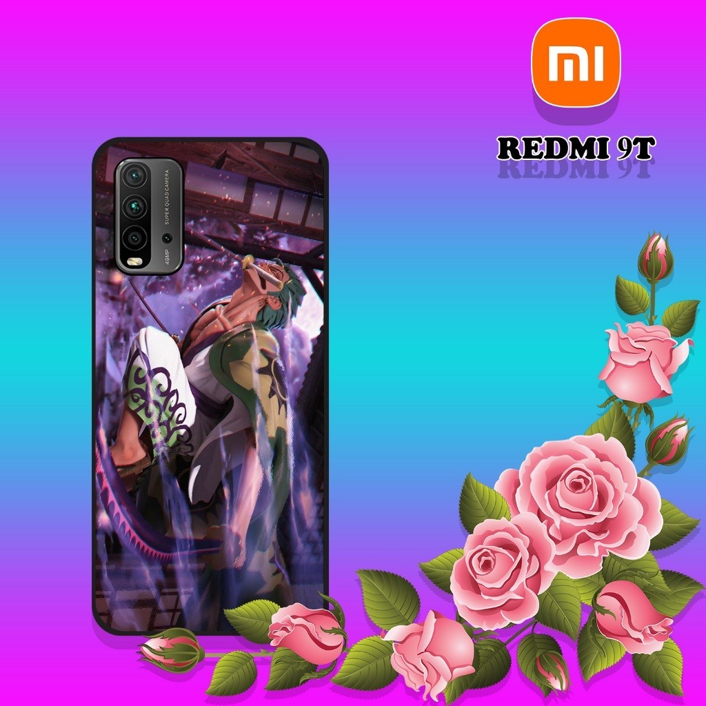 CUSTOM CASE GLOSSY [ PF19] ALL TYPE XIAOMI REDMI 9T MOTIF ANIME ZORO ONE PIECE