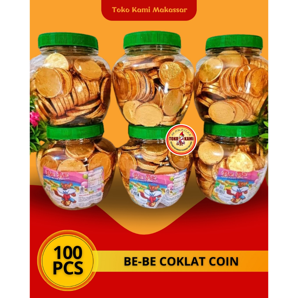 

Cokelat BeBe Chocolate Coin Snack Coklat Koin Gurih 100 pcs