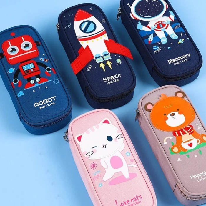 

Tempat pensil kawaii lucu pencil case Korea organizer box pencil - Rabbit