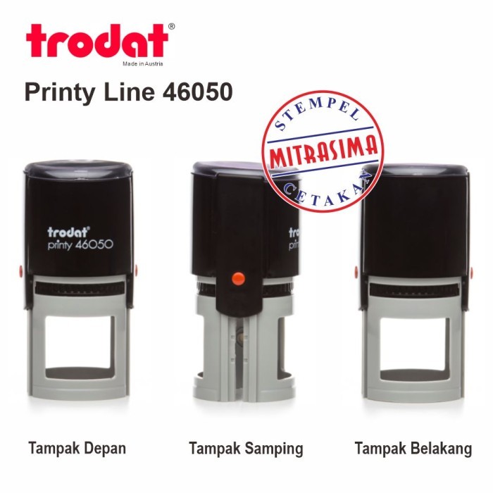 

Stempel Trodat 46050 Model Bulat - Dengan tulisan - Bodinya saja
