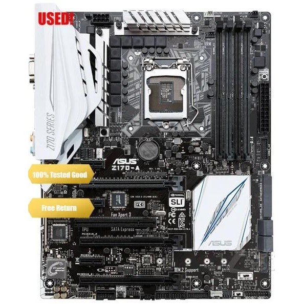 Asus Z170-A Desktop Motherboard Z170 Socket LGA 1151 i7 i5 i3 DDR4 64G SATA3 USB3.0 ATX On Sale