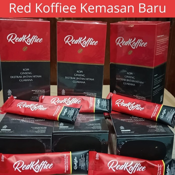 

READY STOCK!!! Red Koffiee Kopi Herbal 1 box isi 10 sachet Original BPOM