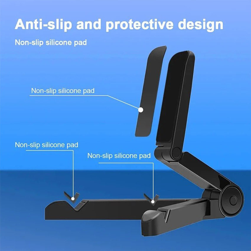 Holder HP Stand Lipat V Foldable Tablet Ipad Android Handphone Penyangga Serbaguna Anti Slip