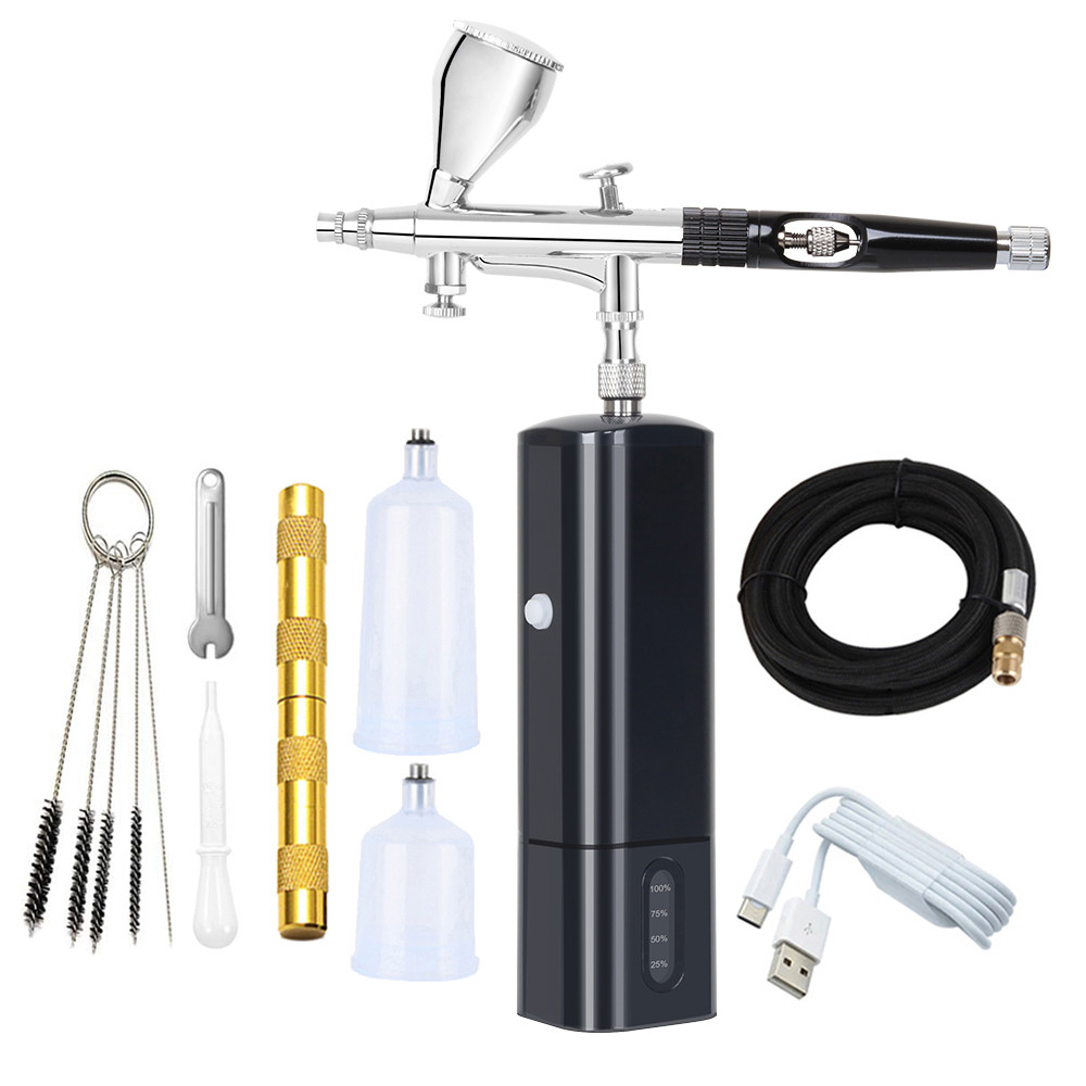 

Rechargeable Wireless Cake Decoration Powerful Tools Mini Air Brush Painting Decorating Airbrush Tanning Master Compressor Kits