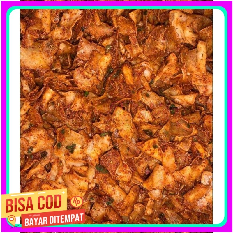 

1KG KERIPIK SINGKONG KRIWIL PEDAS DAUN JERUK