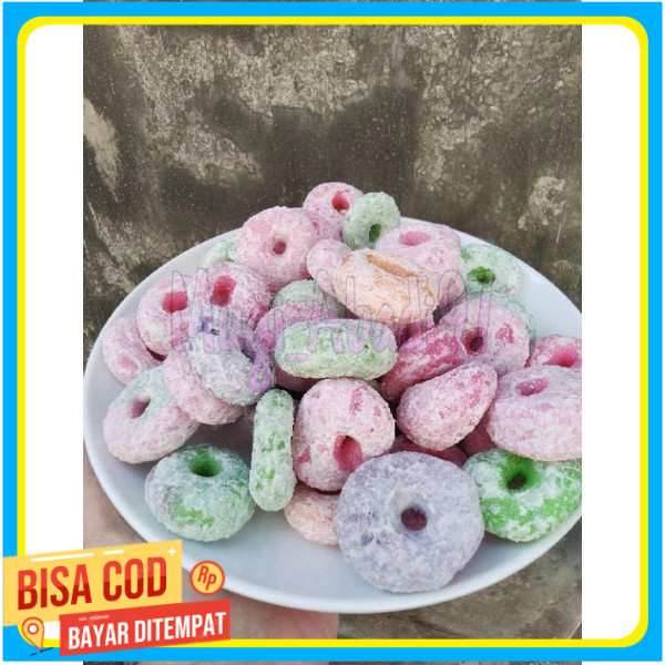 

Getas manis warna donat / lonjong 1KG