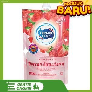 

PAKET MURAH 5 PCS Frisian Flag Susu Kental Manis Korean Strawberry Pouch 260g