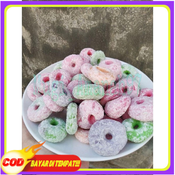 

Getas manis warna donat / lonjong 1KG