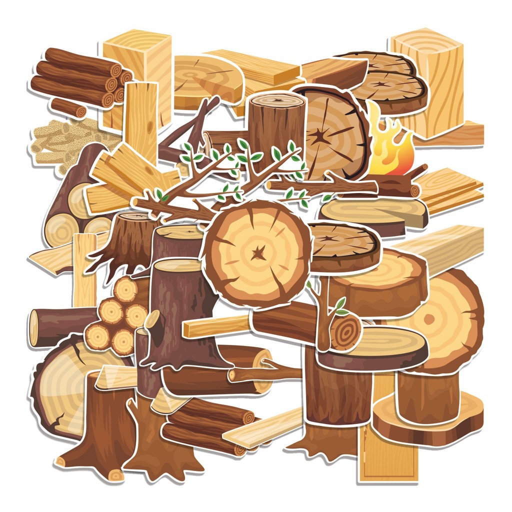 

COD 50 Pcs Stiker Ilustrasi Batang Pohon / Tree Trunk Lucu Anti Air Untuk Dekorasi Notebook Sepeda Skateboard Handphone