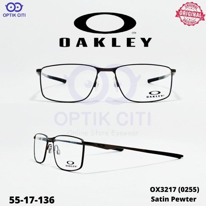 frame kacamata pria sporty original Oakley socket 5.0 OX 3217 - Satin Pewter