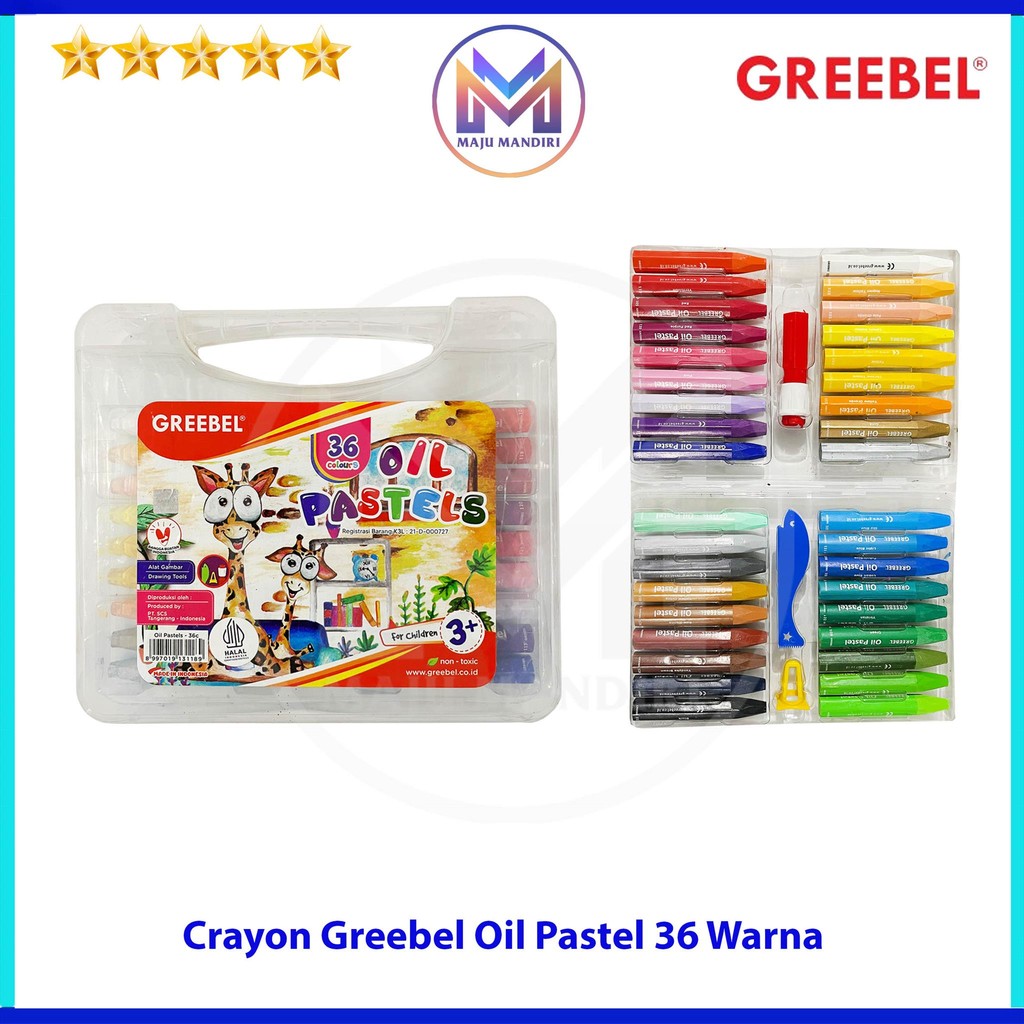 

Crayon Greebel 36 Warna / Oil Pastel Non Toxic
