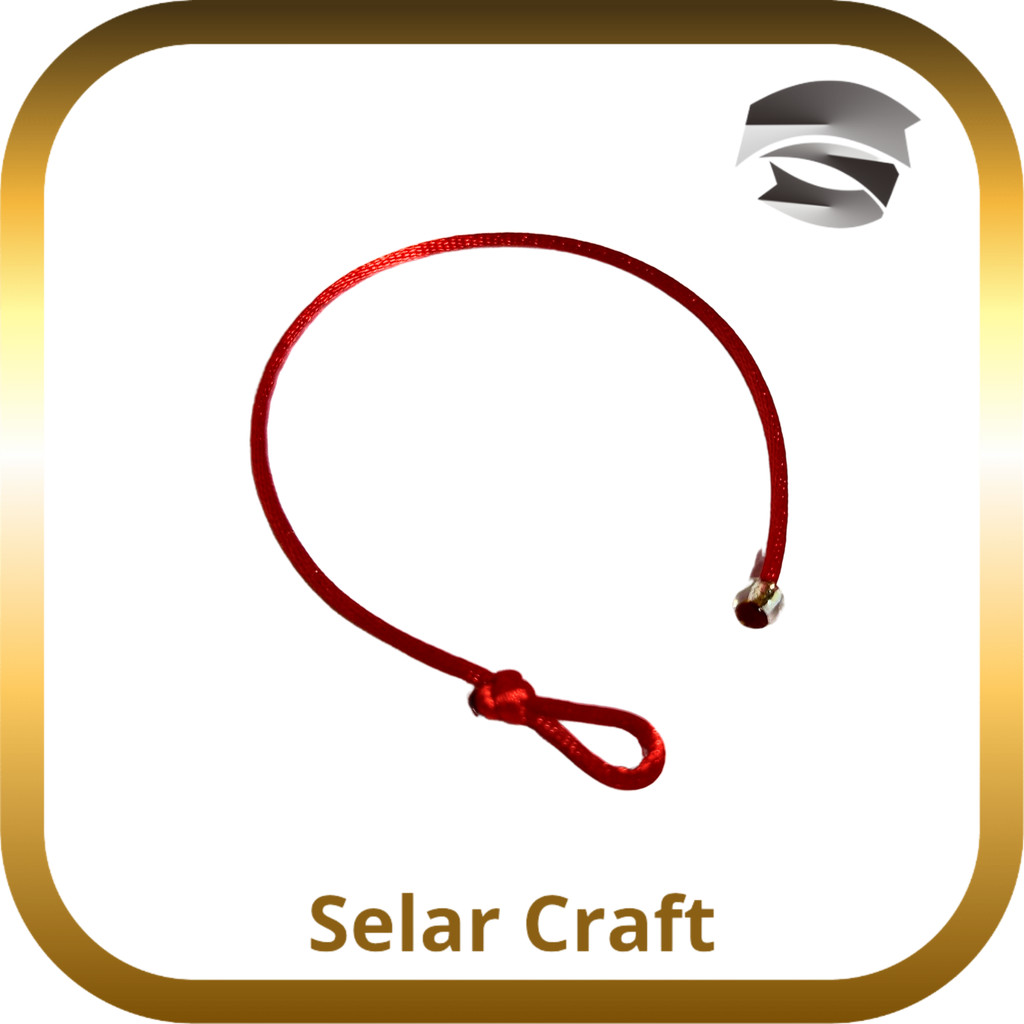 [SC] Gelang Tali Satin Cina Merah