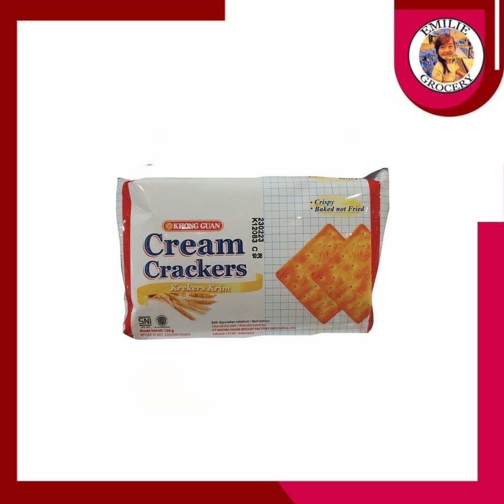 

Khong Guan Kong Guan Cream Crackers 115gram 115 gram (dulu 120gram 120 gram)