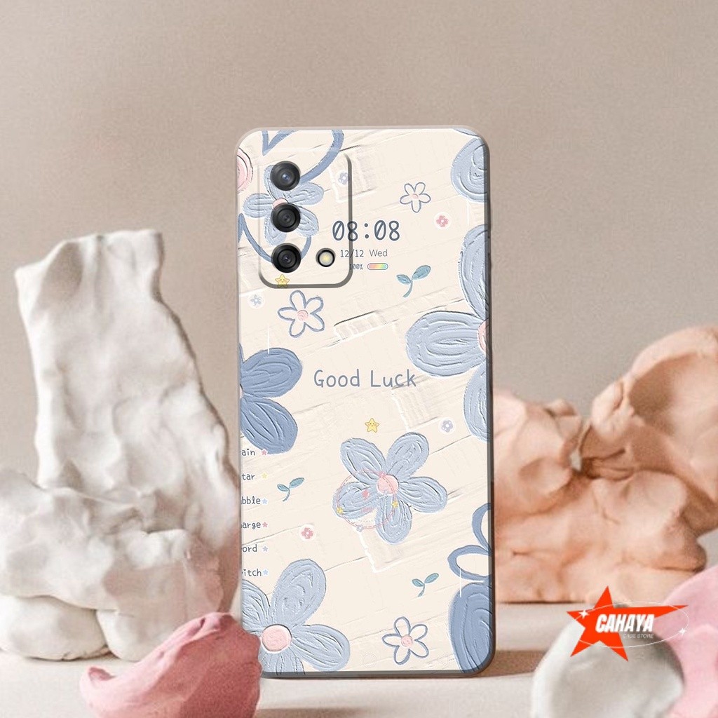 Case Hp OPPO A95/OPPO A74 4G  -  [Fashion Case Flower Cute] -  Softcase Kesing Hp OPPO A95/OPPO A74 