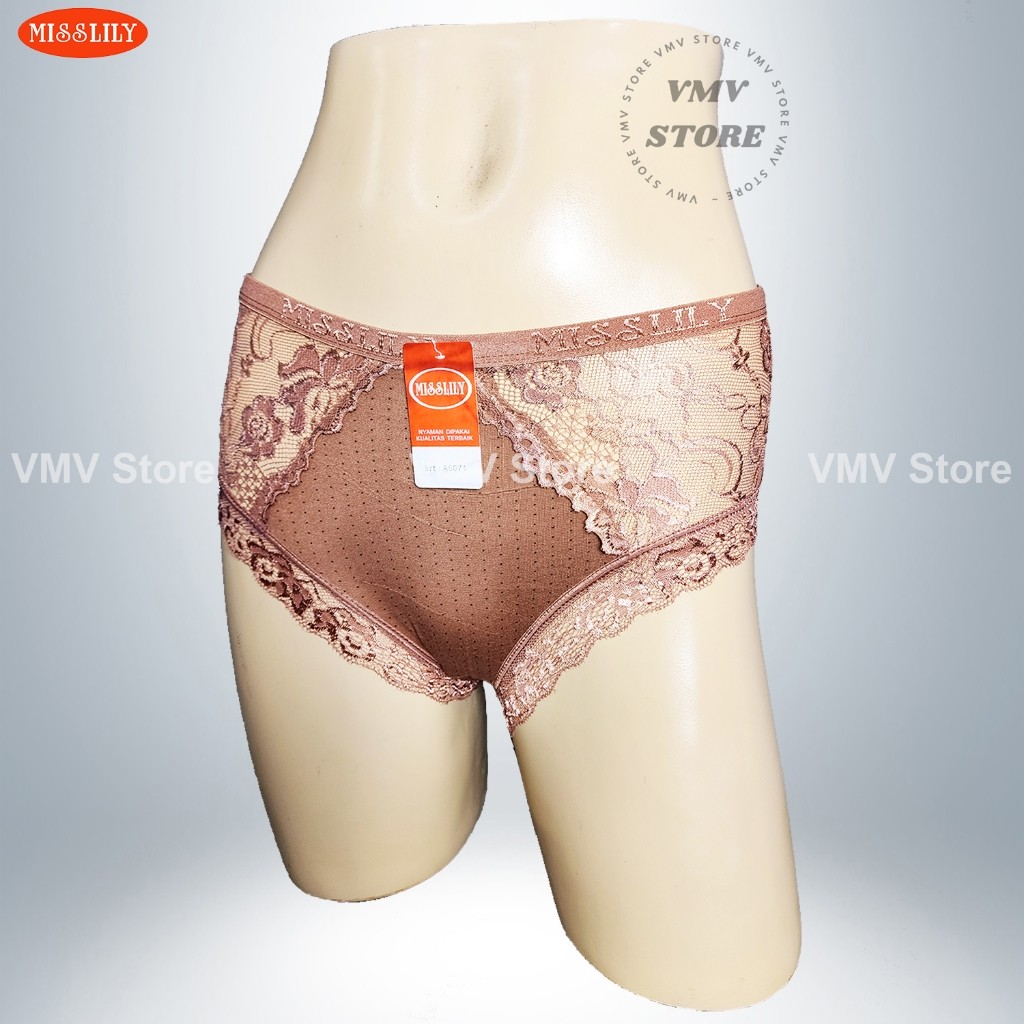 Celana Dalam Wanita Sexy Misslily A 5071 Renda Lace Transparan Lingerie Cantik