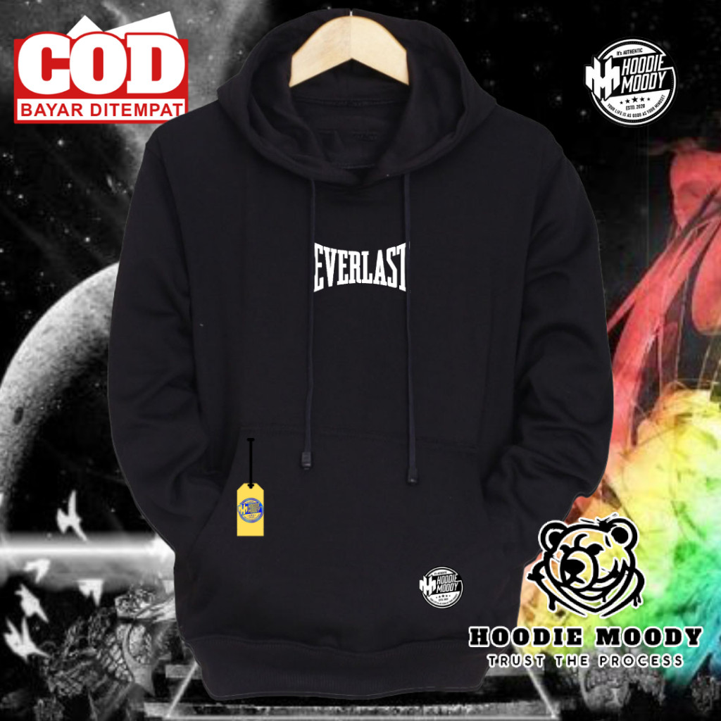 hoodie moody Hoodie Pria Distro suiter Fleece pria wanita distro Bandung Unisex Cowok Cewek everlast