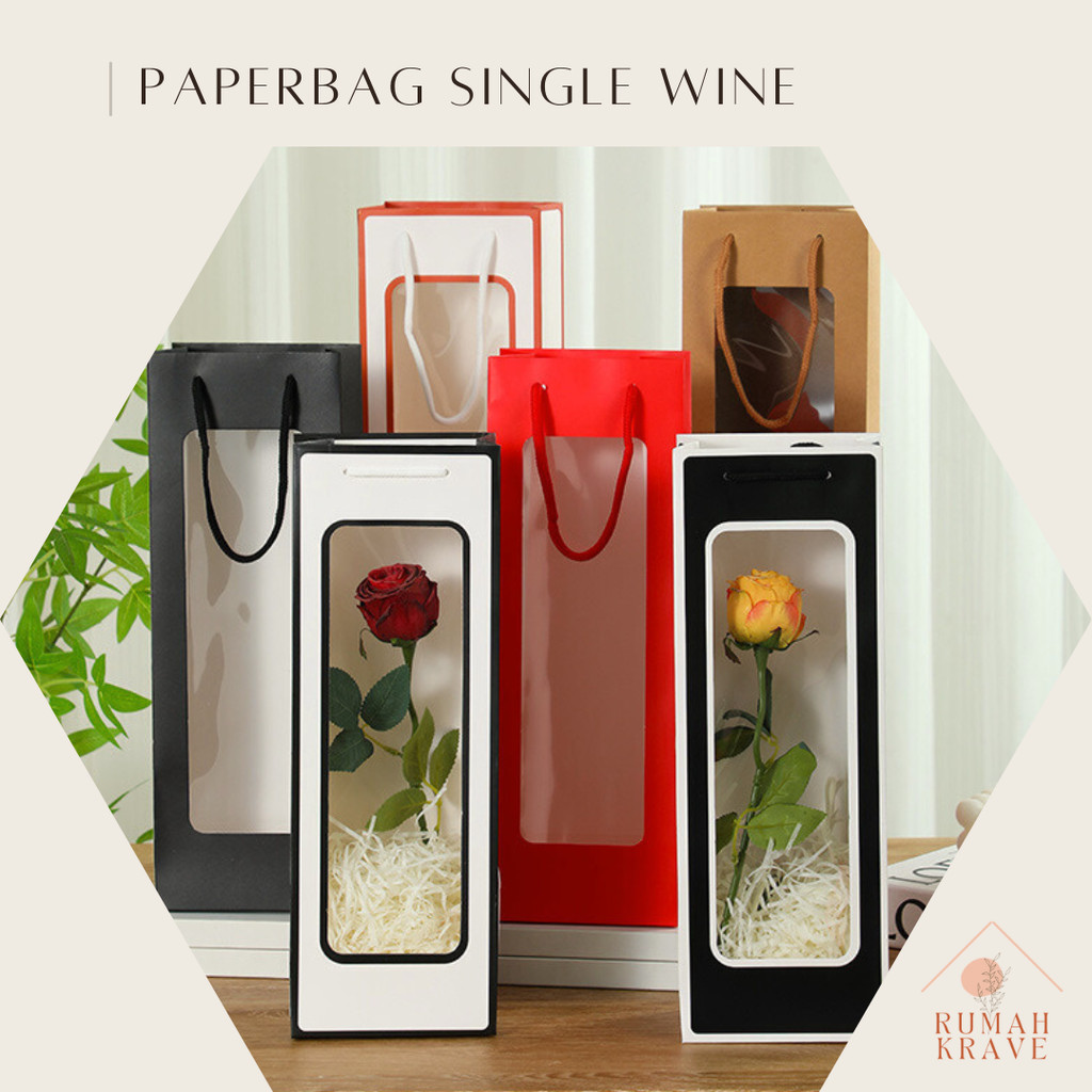 

RUMAH KRAVE - Paperbag Single Wine Botol Tumbler
