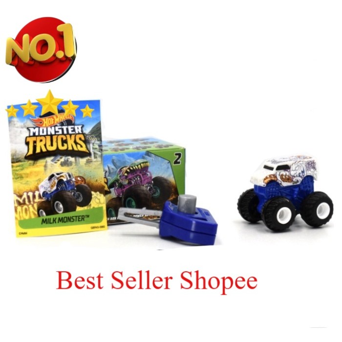 Hot Wheels Monster Trucks Mini  Milk Monster Mainan Toy FAZ Store