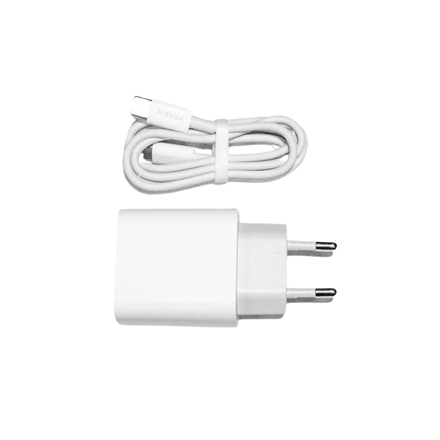 Infinix XC05 Charger Kit - 20W Fast Charging Adaptor with 3A Type-C to C Cable