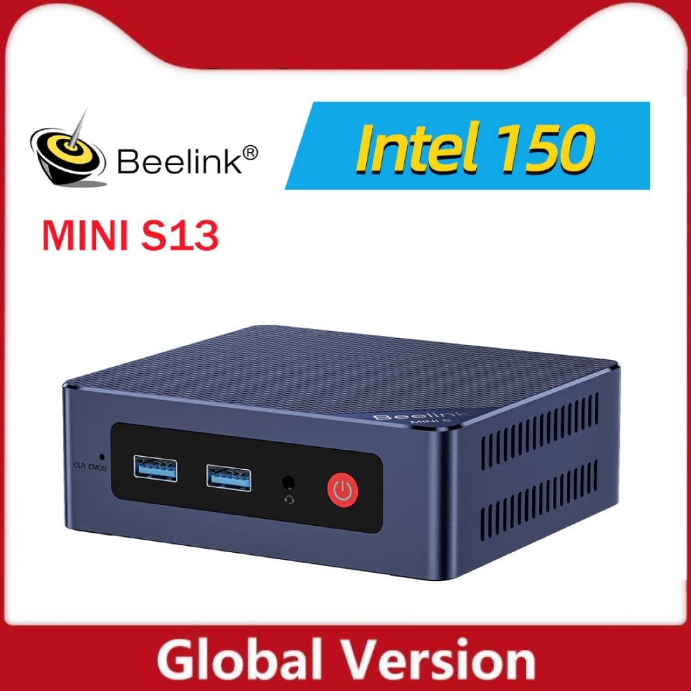 Beelink Mini S13 Intel Processor Twin Lake-N150 Mini PC 16G 500G 3200Mhz DDR4 SATA3 SSD Desktop Comp