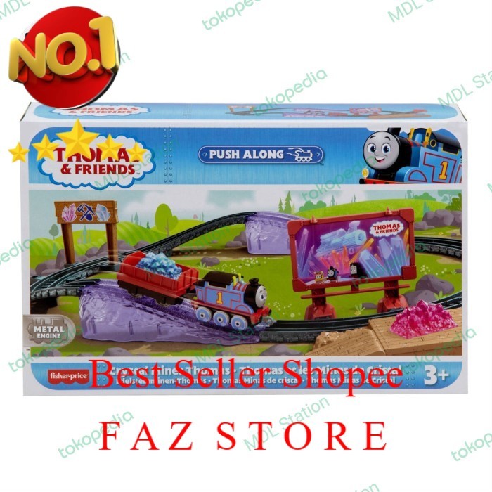 Thomas and Friends All Engine Go Push Along  Crystal Mines Thomas Set TOY FAZ STORE