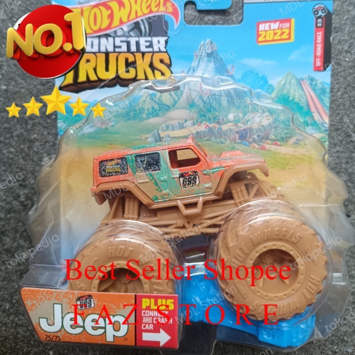 Hot Wheels Monster Trucks  18 Jeep Wrangler Unlimited Toy FAZ Store