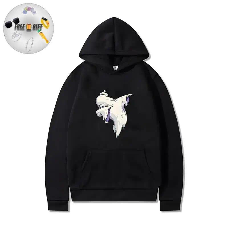 [ FREE GIFT ] Hoodie Gothic Hitam Jaket Casual Adem Cotton fleece Jaket Pria