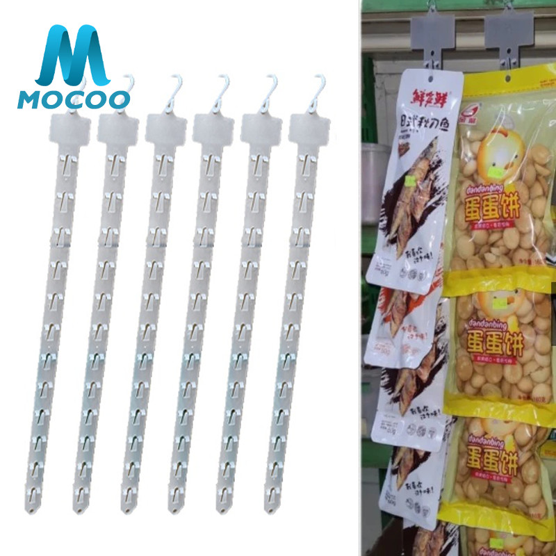 Clip Strip Display Makanan / Klip Display Snack / Supermarket Snack Plastic Clip Strip