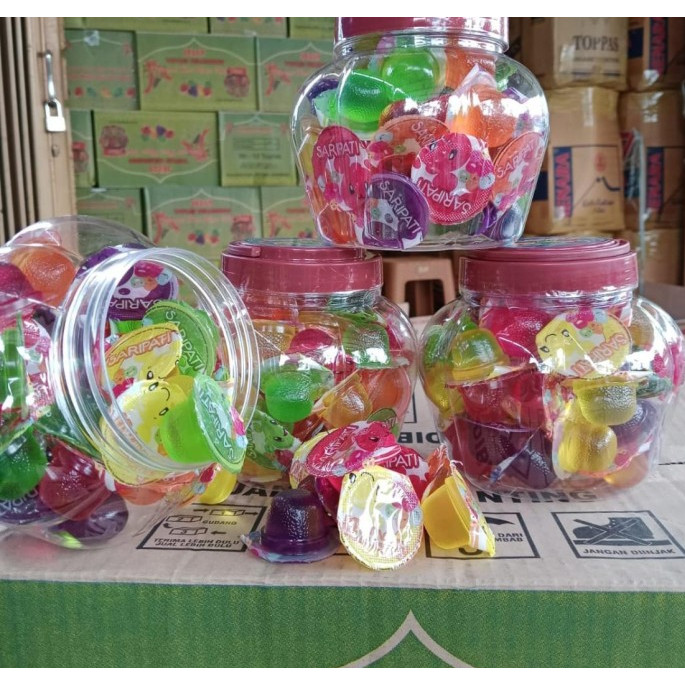 

NEW JELLY SARIPATI TOPLES 1 dus isi 12 toples