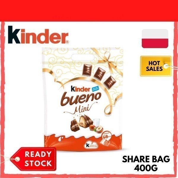 

Cokelat KINDER Bueno Mini 400gram isi T68 asal Eropa