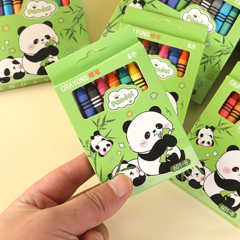 

BEST! CRAYON MINI SET ISI 6, 8 DAN 12 WARNA MOTIF PANDA, CAPYBARA, SANRIO LUCU IMUT / KRAYON OIL
