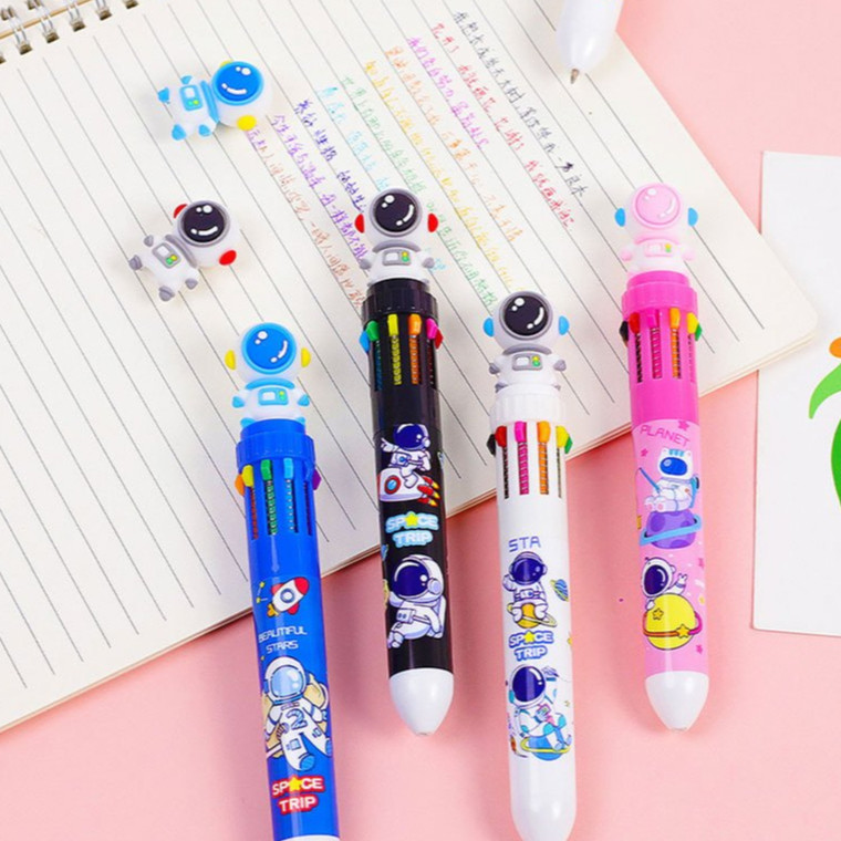 

JABIS Pulpen Mekanik 10 Warna Pena Mekanik Motif Boneka Astronot 3d Bolpen Gel Tinta 10 Warna Karakter Lucu Dengan Pilihan Warna Beragam Alat Tulis Sekolah Anak Super Imut