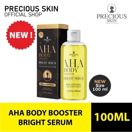Precious Skin AHA Brightening & Whitening Booster Body Serum Jumbo / Serum Pemutih 100ml Thailand
