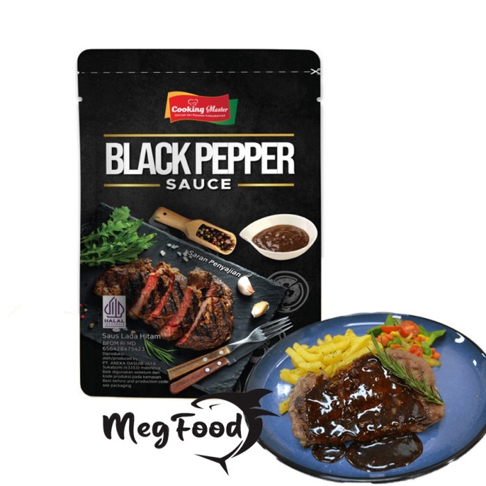 

Blackpepper Sauce Cooking Master 1 Kg | Saus Lada Hitam