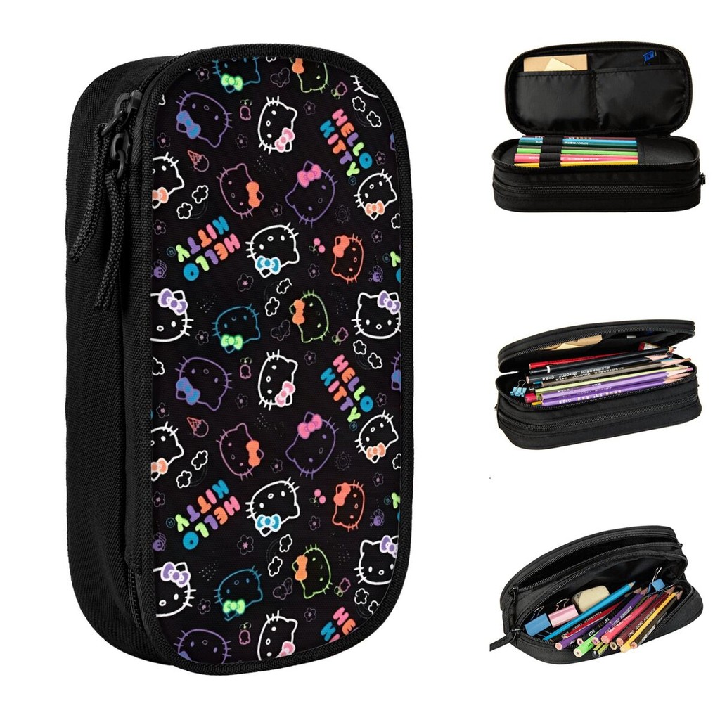 

Hello Kitty Colorful Pencil Case Cartoon Cute Pen Box Bag Student Big Capacity School Supplies Gift Pencilcases