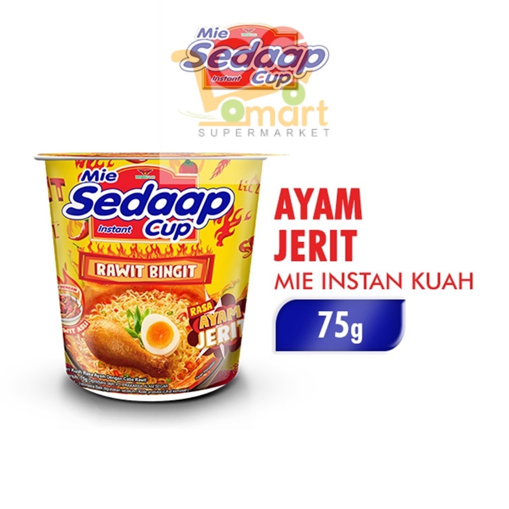 

Sedaap Mie Instan Cup Ayam Jerit 75 gr