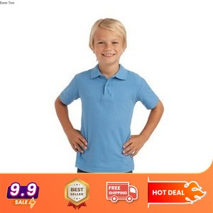 Polo Kerah Anak - Kaos Anak - Shirt Anak Warna / POLO POLOS BIRU MUDA / Polo Shirt / Kerah Polos
