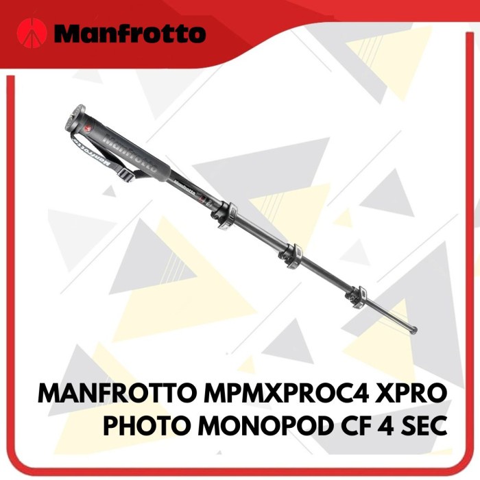 Manfrotto MPMXPROC4 XPRO Photo Monopod CF 4 Segment Tripod