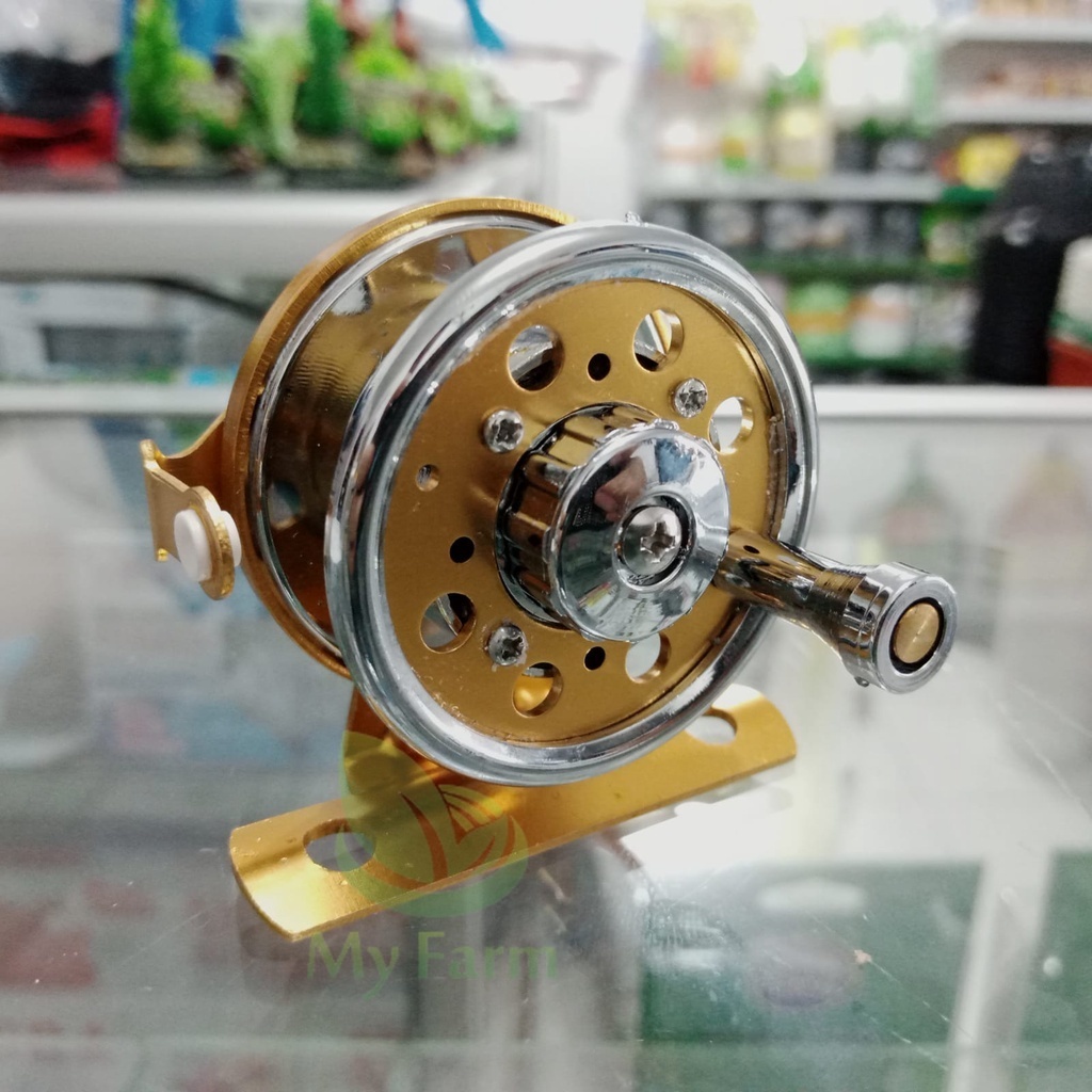 Reel tokos metal Four star fx50a / rell ukelan senar pancing handle kanan tegek atau kerekan tali pa