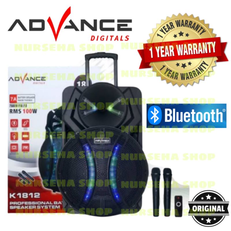 Speaker Aktif Portable 18 inch Advance KA 1812 bluetoot