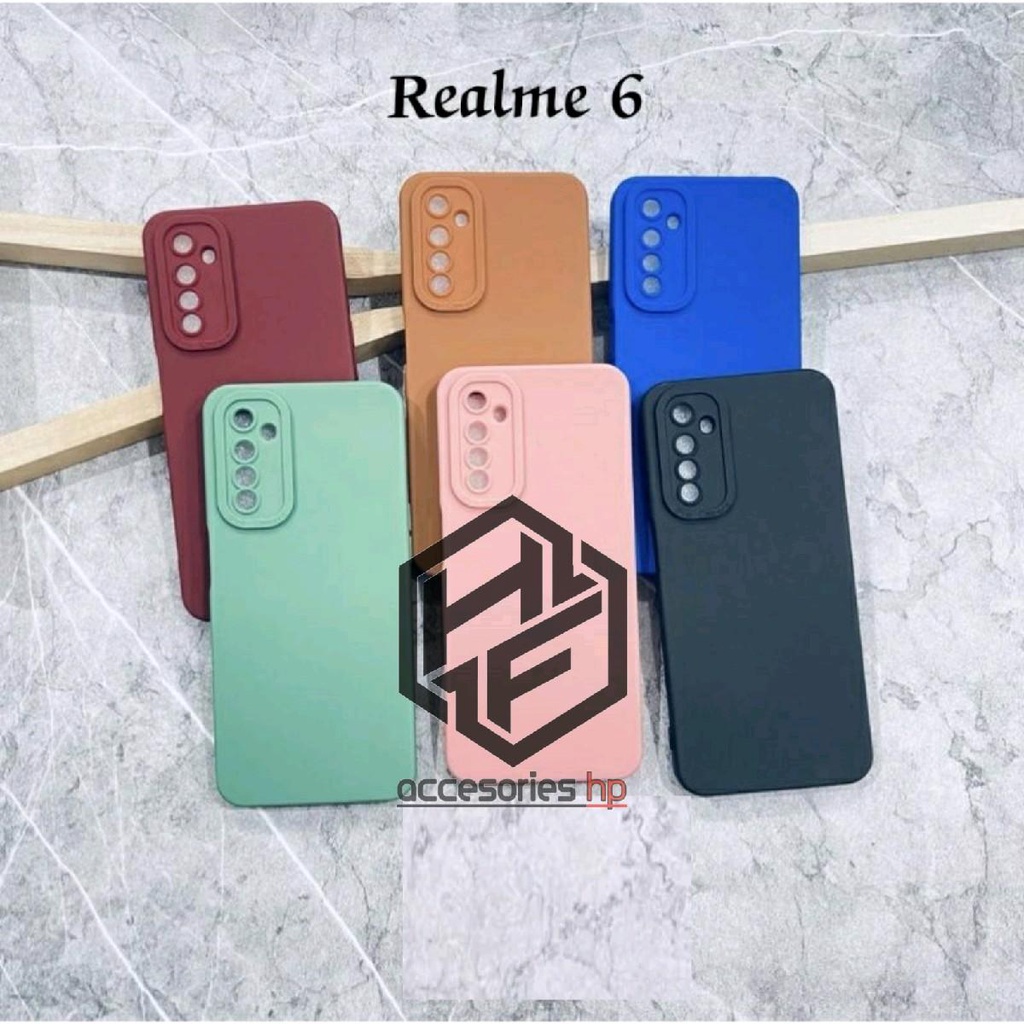 softcase pro camera macaron Realme 6  CASE CASING SILIKON Realme 6 Hf acc