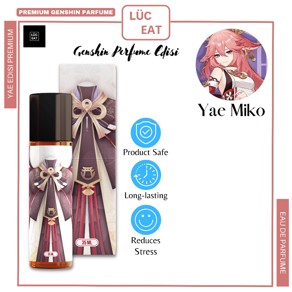 Genshin Impact | Parfum Genshin Impact Luceat Edisi 35ml Yae Miko | Parfum Wanita Murah Wangi Origin