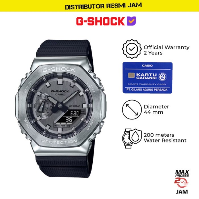 GShock GM-2100-1ADR GM-2100 GM2100 Garansi Resmi 2 Tahun