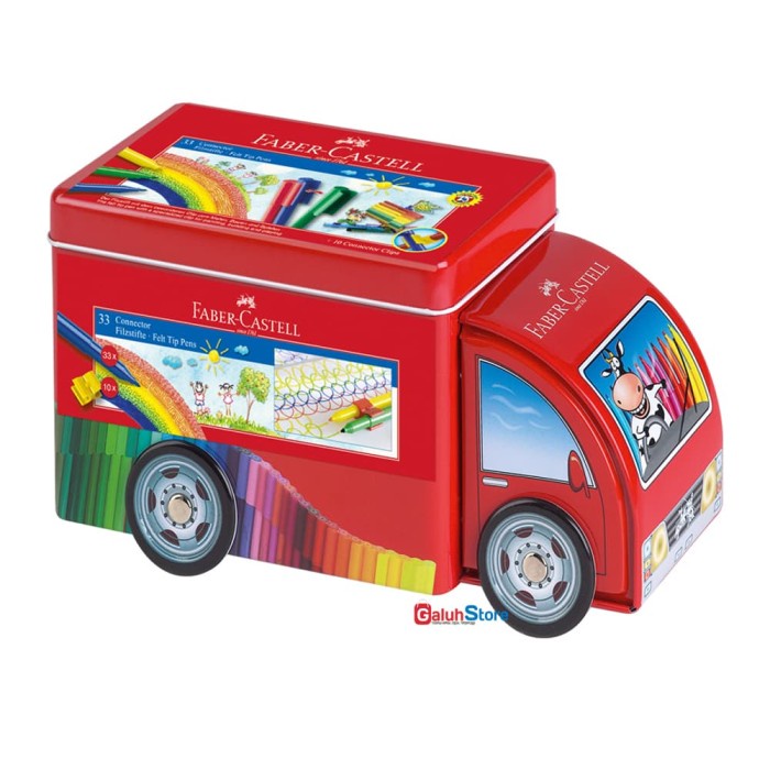 

[New] Faber Castell Connector / Spidol Creative Truck Isi 33