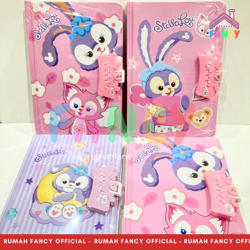 

RK Buku Diary Kunci/ Diary + Password FANCY Ukuran Besar (20, 3 cm x 14, 2 cm) Motif My Melodi /